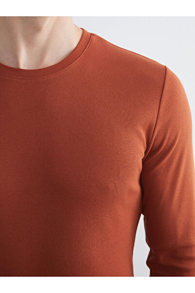 LC Waikiki Ανδρικό μπλουζάκι με μακρυμάνικο μπλουζάκι Peak New Season Crew Neck Basic