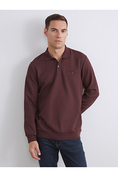 LC Waikiki New Season Polo Neck Long Sleeve Men's Sweatshirt