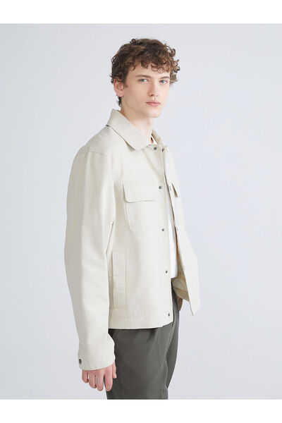 LC Waikiki Özmarka New Season Jachetă confortabilă cu guler pentru bărbați