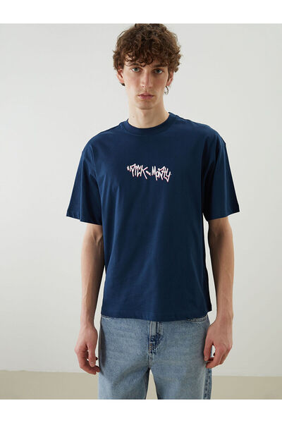 LC Waikiki Ανδρικό μπλουζάκι με στάμπα Rick and Morty με λαιμόκοψη