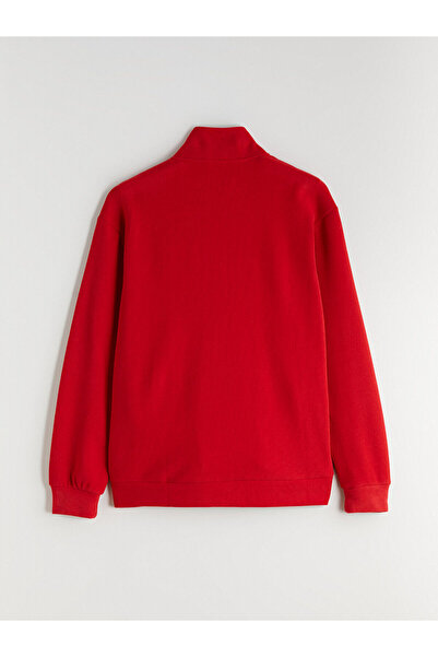 LC Waikiki Izr Нов сезон Мъжка суитшърт с цип, свободна кройка и изправен яка