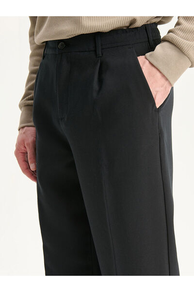 LC Waikiki Siyah Rahat Kalıp Erkek Pantolon