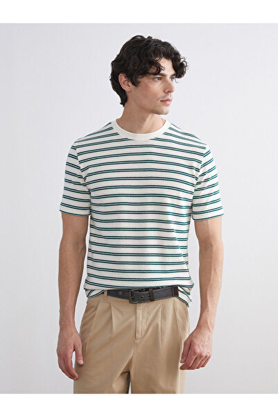 LC Waikiki Tricou pentru bărbați Peak New Season guler rotund Stripes bumbac ...