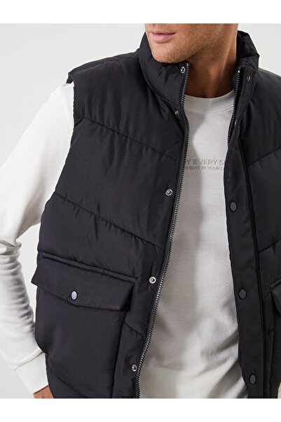 LC Waikiki Візія Новий сезон Стандартна форма Прямий комір Чоловічий надувний жилет