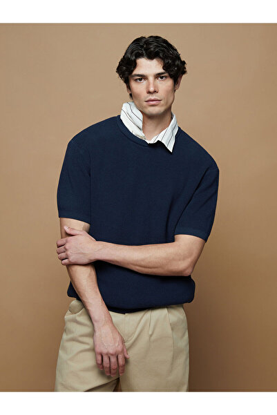 LC Waikiki Pulover pentru bărbați cu mânecă scurtă cu decolteu