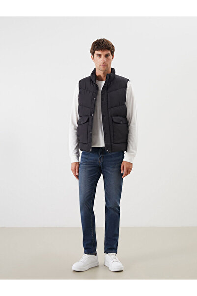 LC Waikiki Візія Новий сезон Стандартна форма Прямий комір Чоловічий надувний жилет