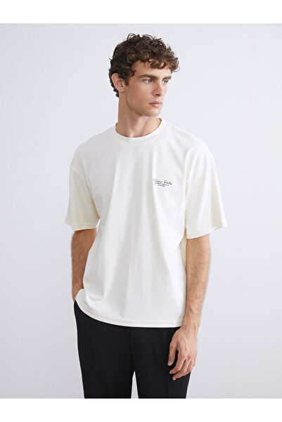 LC Waikiki Tricou pentru bărbați din bumbac pieptănat cu decolteu