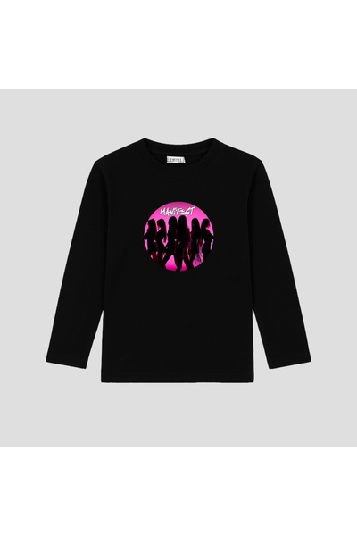 TeNeT تي شيرت مطبوع بأكمام طويلة من مانيفست ميوزيك جروب (LBL510 S) (4-13 سنة)