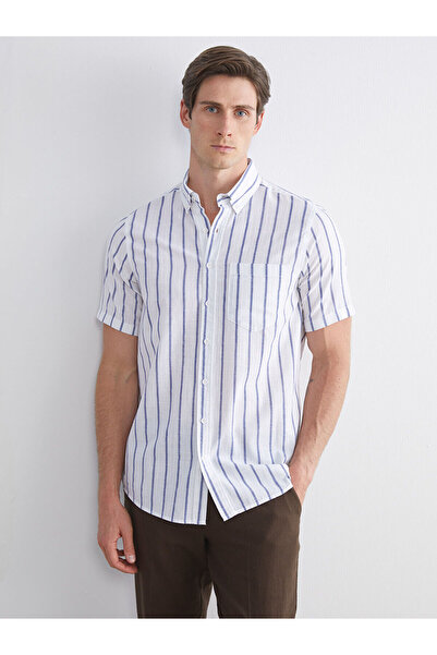 LC Waikiki Ozmarka New Season Regular Fit Striped Men's Shirt