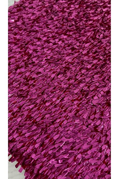 BEYZA MANİFATURA Pul Payetli Fuşya Kumaş (ASTAR DAHİL) 1 metre