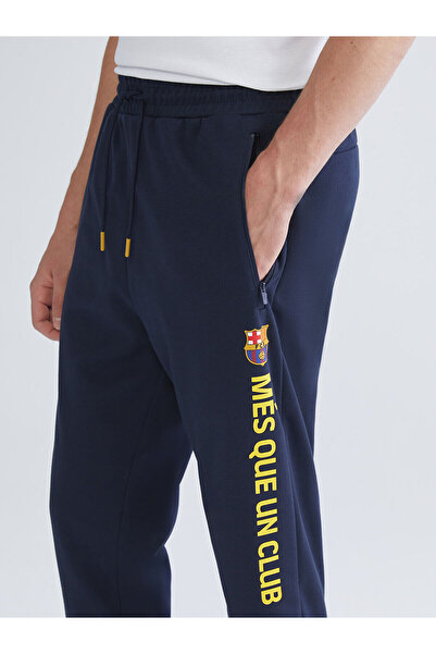 LC Waikiki Slim Fit Barcelona Baskılı Erkek Taraftar Jogger Eşofman Altı