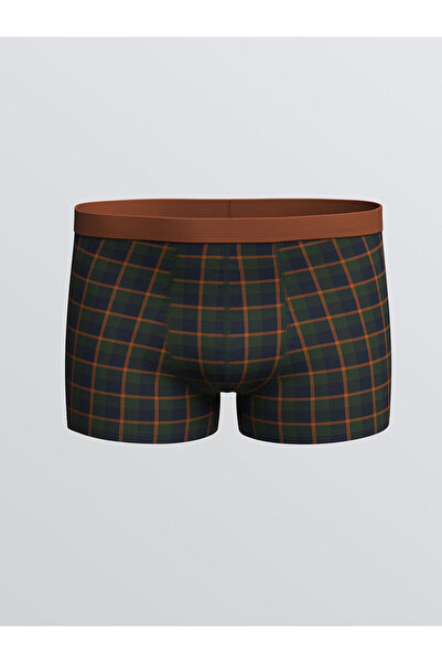 LC Waikiki Navy Blue Standard Fit Cotton Flexible Men's Boxers 3-Piece