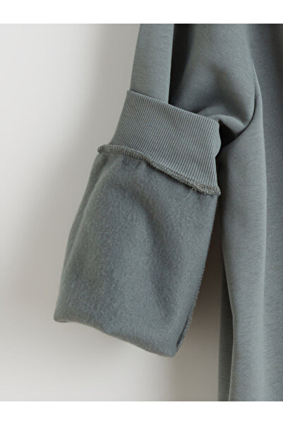 LC Waikiki Vizyon Yeni Sezon Bisiklet Yaka Baskılı Erkek Sweatshirt