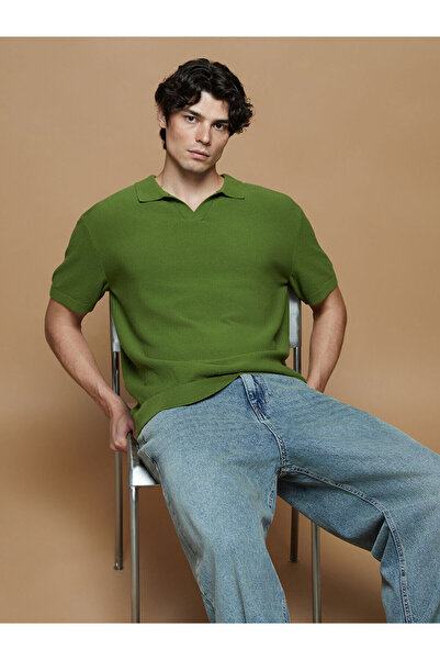 LC Waikiki Peak New Season Polo Neck Men's Knitwear Sweater