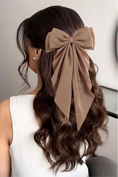 MutluBiDünya Kadın Uzun Boy Fiyonk Otomatik Toka