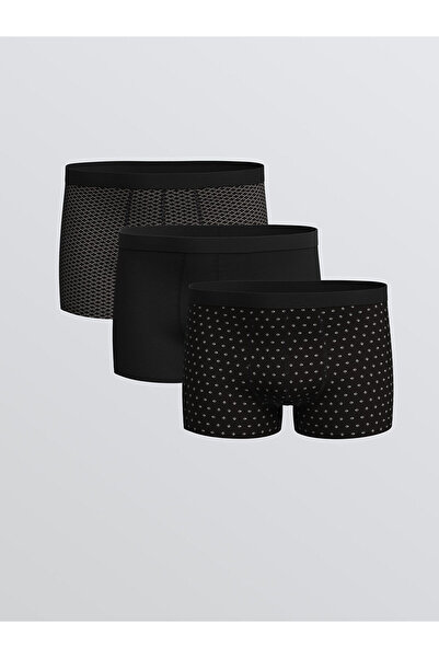 LC Waikiki Set de 3 boxeri flexibili pentru bărbați din bumbac de formă standard