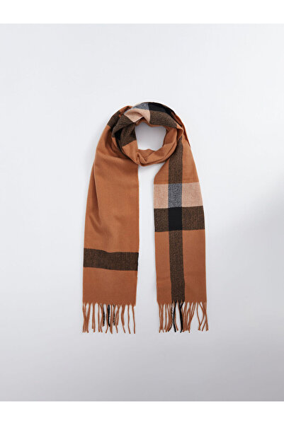 LC Waikiki Ανδρικό κασκόλ με καρό σχέδιο Vizyon New Season με φούντες