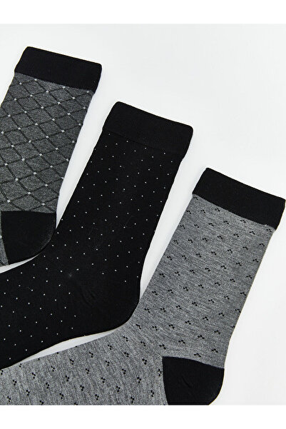 LC Waikiki Мъжки чорапи с шарки, комплект от 5 броя