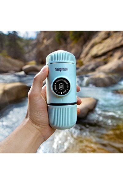 Wacaco Espressor portabil Nanopresso Arctic Blue, 18 bar, 80 ml, Măcinat, Carcasă, Arctic blue