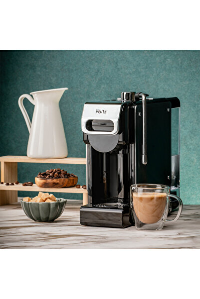 Voltz Espresso machine for ground coffee & capsules 8in1 Oliver OV51171N8M, 1450W, 1 l, 19bar, Black