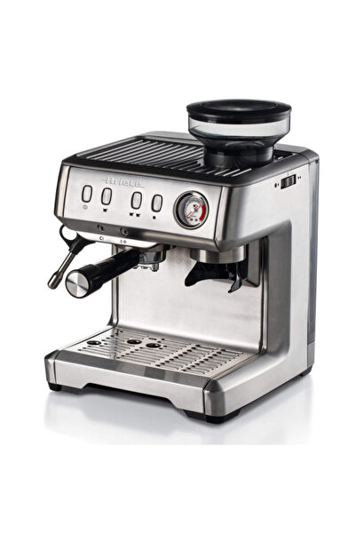 ARIETE Espresso machine ESPRESSO METAL 1313/10, 1600W, 15bar, 2l, Grinder, Pressure gauge, S steel