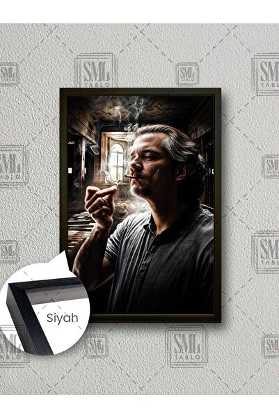 SML TABLO Pablo Eskobar El Patron Kibrit Duman Escobar Dizi Afiş Çerçeveli Di...