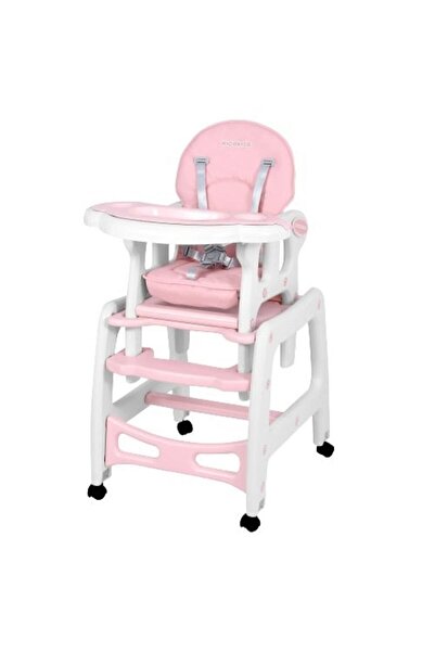 Ricokids Scaun de masa bebe 5in1, inaltimea si spatarul reglabile, balansoar, tava dubla detasabila, centu...