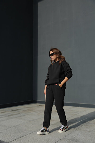 YAKAMEL طقم بدلة رياضية نسائية فاخرة بقلنسوة ناعمة