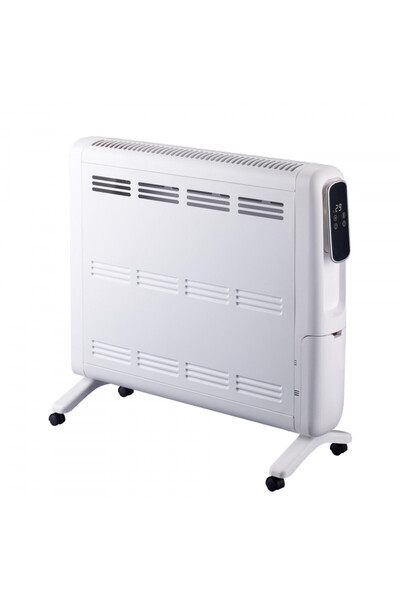FİNLUX Radiator electric FR-2466, 2400W, 25m2, 2 niveluri, Wi-Fi, Telecomandă, Anti-răsturnare și siguranță pentru copii, Alb