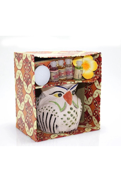 Epilons Ceramic Owl Censer Set No:02
