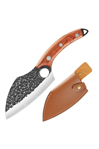 Tartek Satâr japonez TarTek®, forjat manual, oțel inoxidabil, tang complet 27 cm, mâner din lemn maro, -l