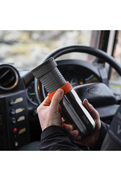 Wacaco Portable manual coffee maker Pipamoka, 18bar, 236ml, Microfilter, Stainless steel/orange