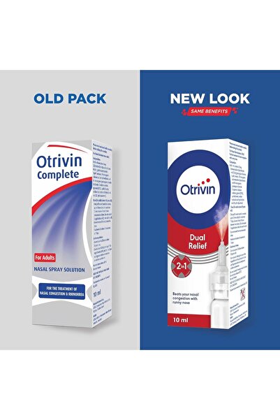 OTRIVIN Dual Relief Nasal Spray for Congestion with Runny Nose 10 ml