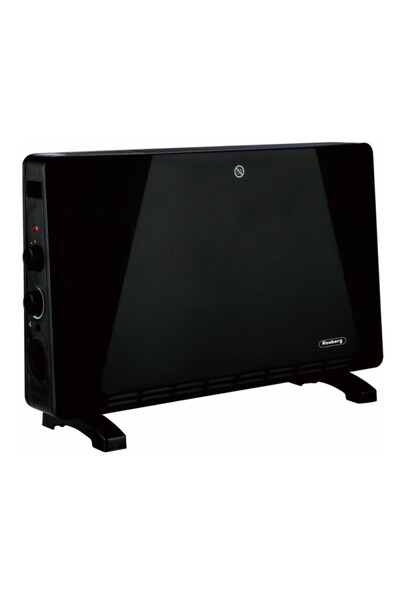 rosberg Convector de podea R51974ET, 2500W, 3 niveluri, Turbo, Termostat, Oprire automată, Negru