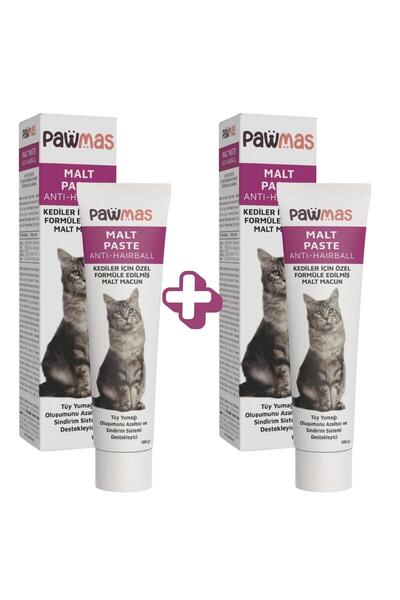 Pawmas Malt Paste (Anti-Hairball) Kedi Macunu 100 Gr x 2 Adet