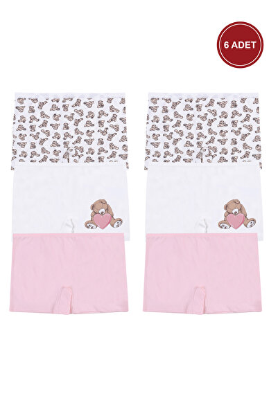 koza iç giyim Βαμβακερά κοριτσίστικα με τύπωμα μπόξερ 6τμχ