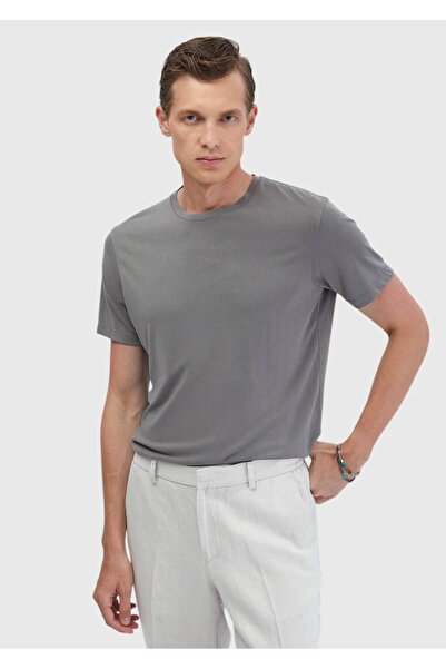 Ramsey Γκρι μπλουζάκι με λαιμόκοψη