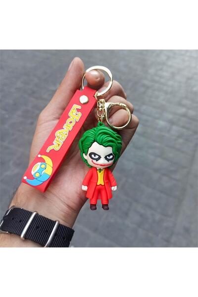 Köstebek Red DC Joker Silicone Keychain