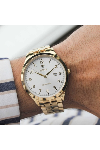 Fiesta Fs601258 Men's Steel Band Wrist Watch