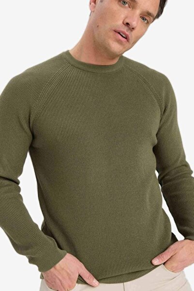 DeFacto Men's Sweater A8458Ax/Kh381 Khaki