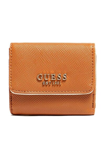 Guess Wallet Brown Laurel Slg Card &amp; Coin