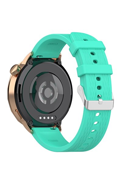 eR D L Universal silicone watch strap, strap width 18 mm, turquoise,