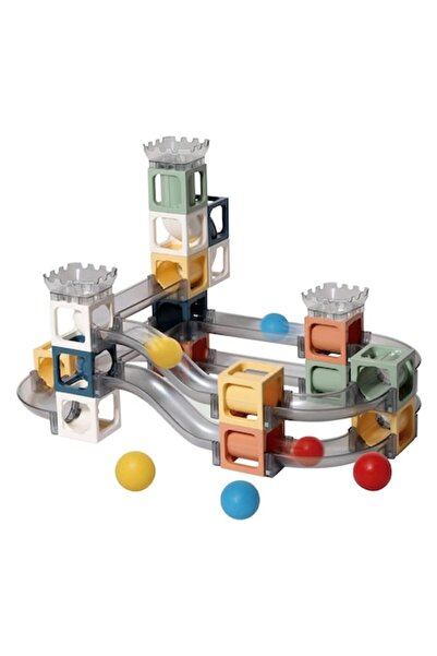 Optim Solution Set 23 Magnetic Construction Pieces, OPTIM SOLUTION, with Slides and Balls, Educational, Numerous Bu