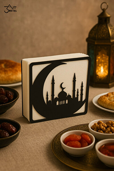 3art Metal Şık Tasarımlı Metal Peçetelik - Modern ve Dayanaklı Dekoratif Masa...