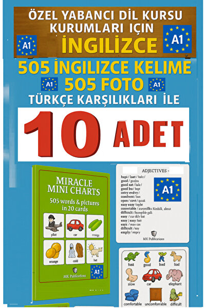 The Kidland Yayınları 10 Pieces 505 Pictures for English Language Courses Ins...