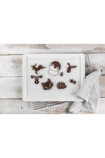 Dr. Oetker Tava pentru biscuiti White Christmas Baking, 42x32 cm