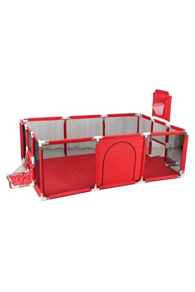 OEM Детска кошара за игра, червена, 2 врати за футбол, 0-6 месеца