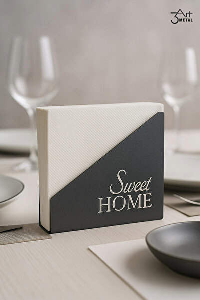 3art Metal Stylishly Designed Metal Napkin Holder - Modern and Durable Decorative Table Accessory