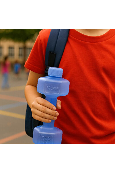 SepetBudur Blue Dumbbell Water Bottle 500 ml