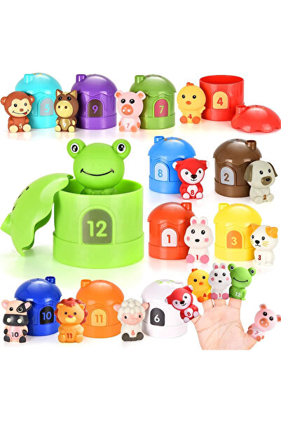 RCO Jucarie Educativa Montessori, Marionete Finger Puppets, Joc de asociere s...